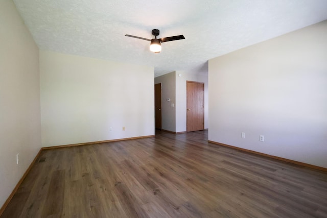 1324 N Forest Ave, Springfield, MO 65802 - spare room featuring a ceiling fan and wood finished floors
