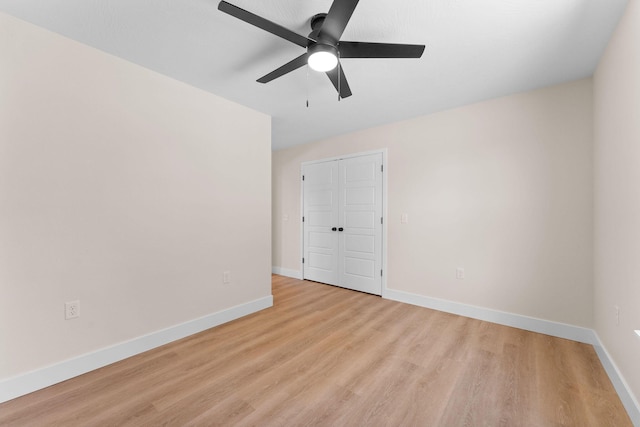 265 Mccann Rd, Powersite, MO 65731 - empty room featuring a ceiling fan and light wood-type flooring