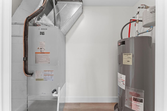 265 Mccann Rd, Powersite, MO 65731 - utility room with electric water heater