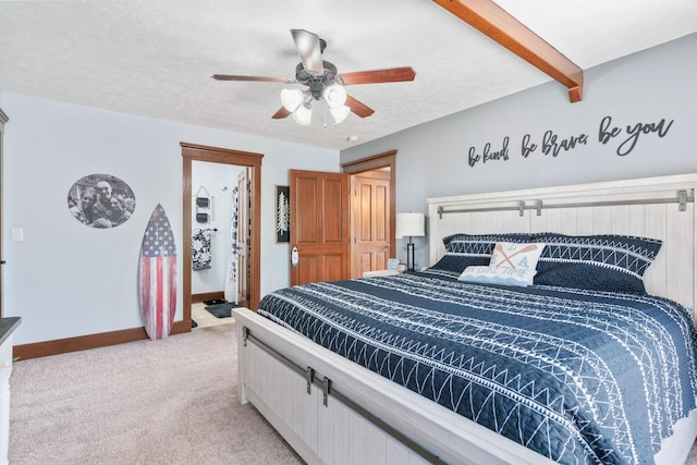 78 Free Bird Ln, Reeds Spring, MO 65737 - bedroom featuring light carpet, ceiling fan, and a textured ceiling