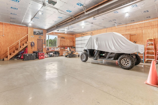 78 Free Bird Ln, Reeds Spring, MO 65737 - garage with wooden walls