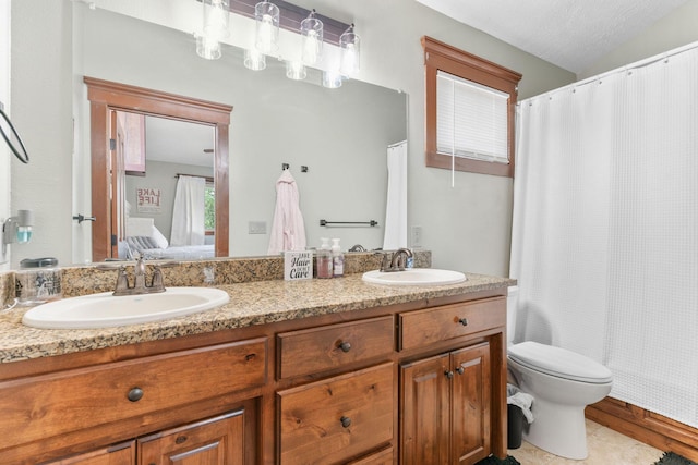 78 Free Bird Ln, Reeds Spring, MO 65737 - ensuite bathroom featuring double vanity and a shower with curtain