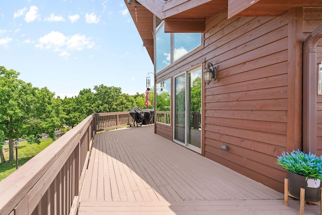 78 Free Bird Ln, Reeds Spring, MO 65737 - wooden terrace featuring grilling area