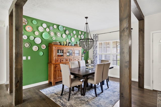 4050 W Page Pl, Springfield, MO 65802 - dining space with a chandelier and dark wood-type flooring