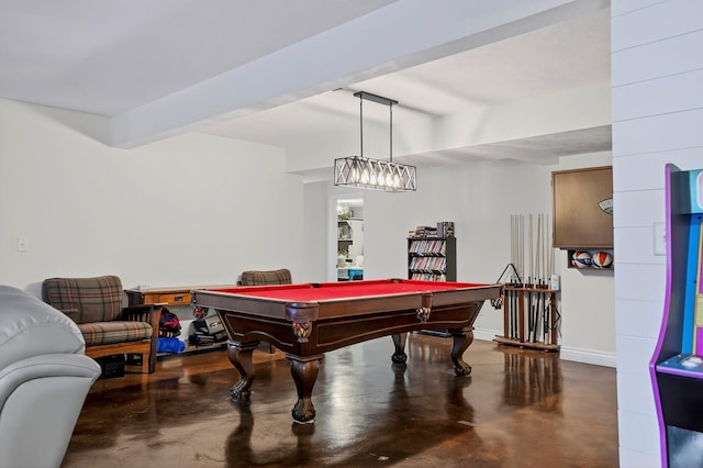 4050 W Page Pl, Springfield, MO 65802 - recreation room with concrete floors and pool table