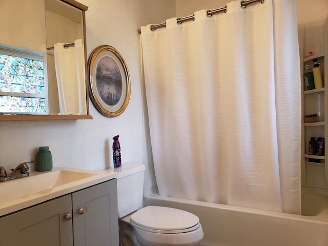 1108 E Cleveland Ave, Monett, MO 65708 - bathroom with shower / bath combo and vanity