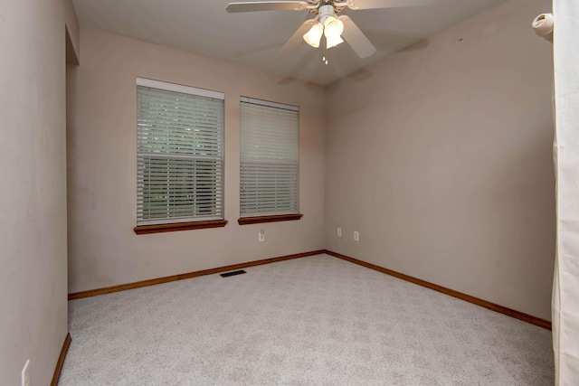 1030 Harris Blvd, Ozark, MO 65721 - empty room with carpet floors, a ceiling fan, and a smoke detector