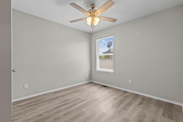200 E Rosalie St, Strafford, MO 65757 - unfurnished room with light wood-style floors and ceiling fan