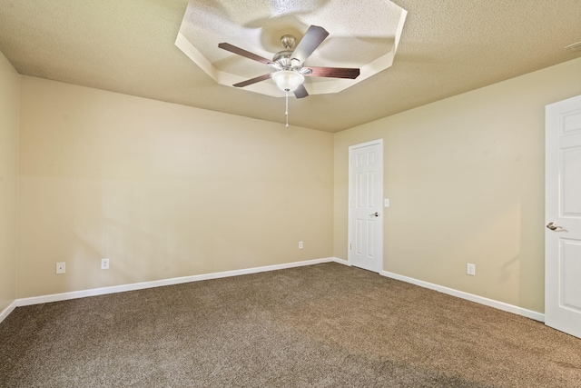 1813 Boswell Ave, Branson, MO 65616 - unfurnished room featuring ceiling fan, a textured ceiling, and carpet floors