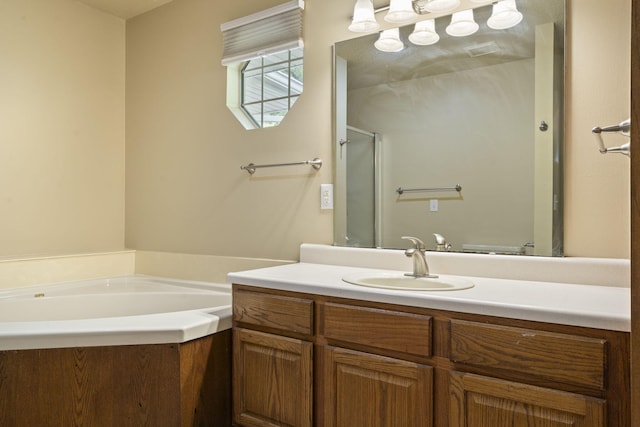 1813 Boswell Ave, Branson, MO 65616 - full bath with vanity, a bath, and a shower with door