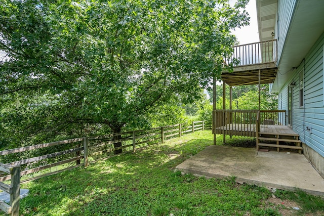 1813 Boswell Ave, Branson, MO 65616 - fenced backyard with a wooden deck and a patio
