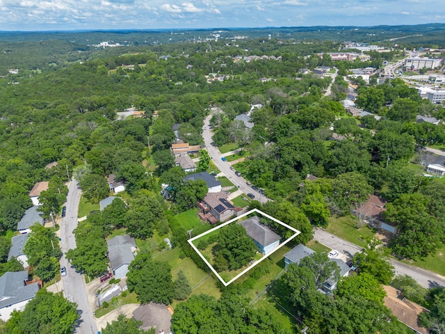 1813 Boswell Ave, Branson, MO 65616 - aerial view of property's location with property parcel outlined