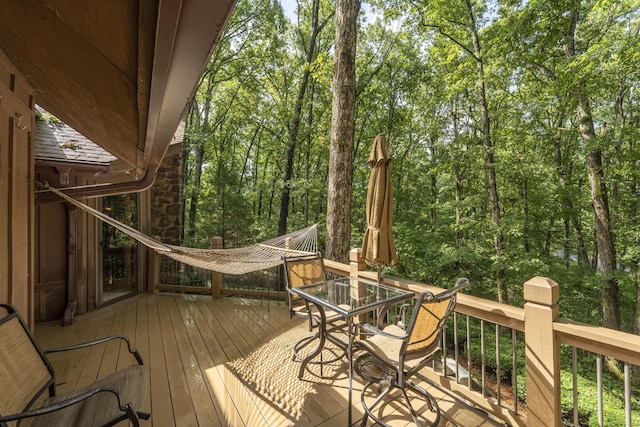 636 Crader Ct, Springfield, MO 65802 - wooden terrace with outdoor dining space