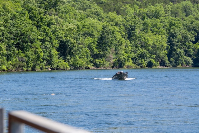 440 Fall Creek Dr Unit 7, Branson, MO 65616 - water view with a heavily wooded area