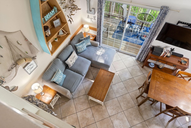 440 Fall Creek Dr Unit 7, Branson, MO 65616 - living room with tile patterned flooring