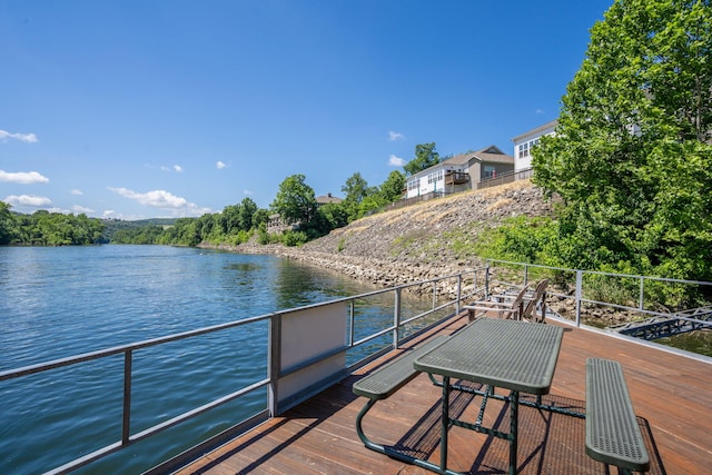 440 Fall Creek Dr Unit 7, Branson, MO 65616 - dock featuring a water view