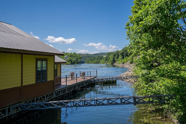 440 Fall Creek Dr Unit 7, Branson, MO 65616 - dock area featuring a water view and a view of trees