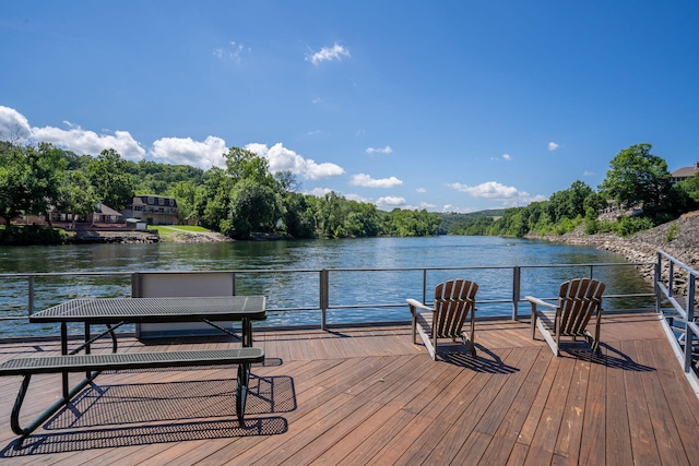 440 Fall Creek Dr Unit 7, Branson, MO 65616 - dock area featuring a water view