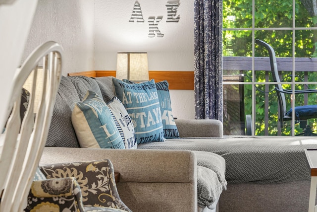 440 Fall Creek Dr Unit 7, Branson, MO 65616 - living area with a textured wall