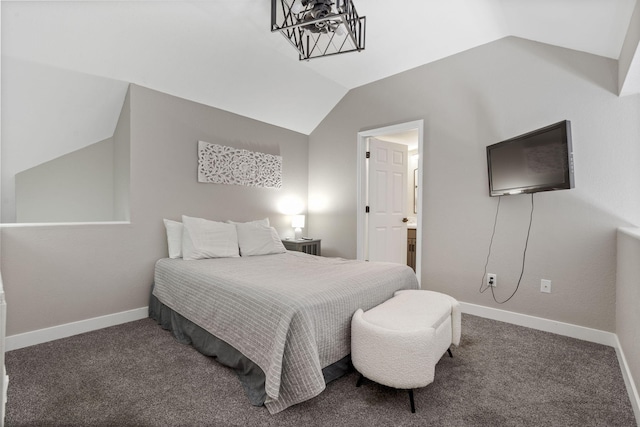 530 Abby Ln Unit 5, Branson, MO 65616 - bedroom featuring lofted ceiling and carpet