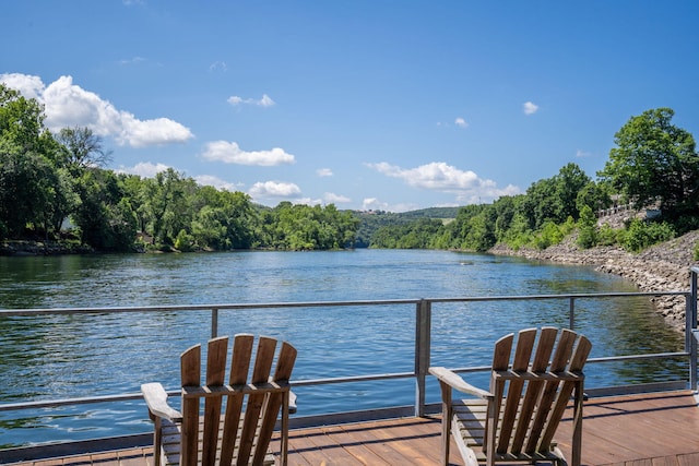 530 Abby Ln Unit 5, Branson, MO 65616 - dock featuring a water view and a view of trees