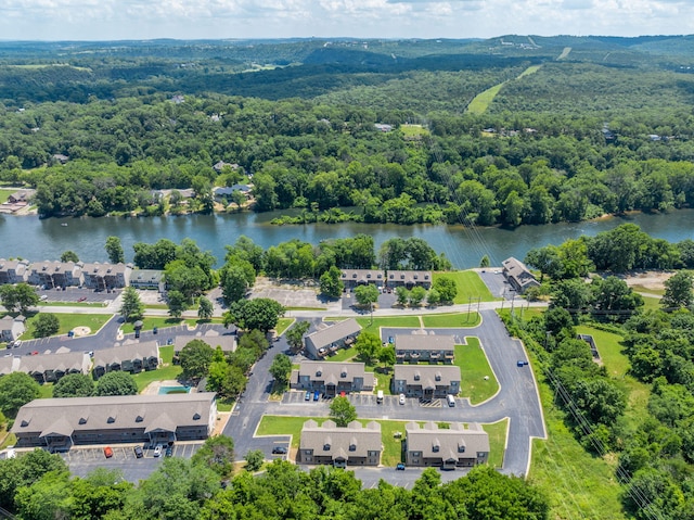 530 Abby Ln Unit 5, Branson, MO 65616 - aerial view of a large body of water and a heavily wooded area