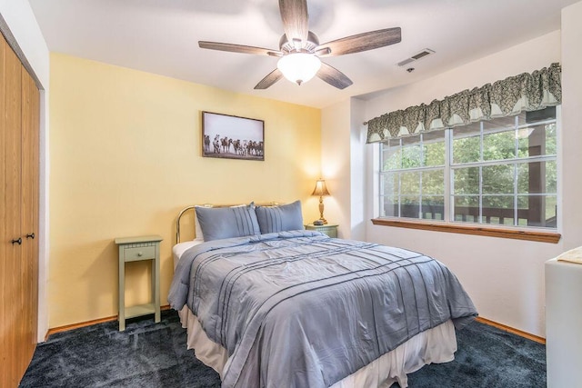 27 Blue Bird Way Unit 5, Branson, MO 65616 - carpeted bedroom with a closet and a ceiling fan
