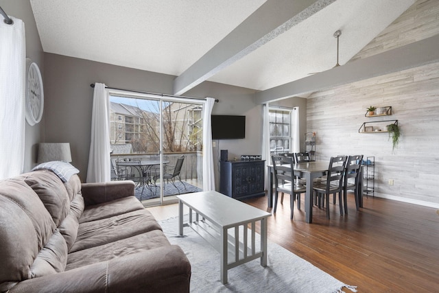 1 Memory Ln Unit 5, Branson, MO 65616 - living area with wooden walls and wood finished floors