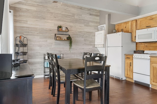 1 Memory Ln Unit 5, Branson, MO 65616 - dining area featuring wooden walls and dark wood-style floors