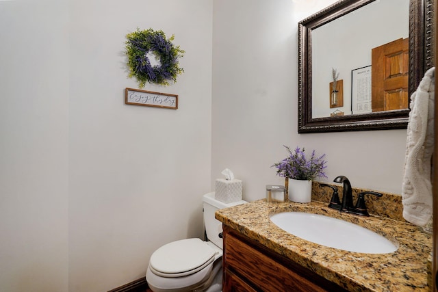 3449 S Woodstock Dr, Springfield, MO 65809 - half bathroom with toilet and vanity