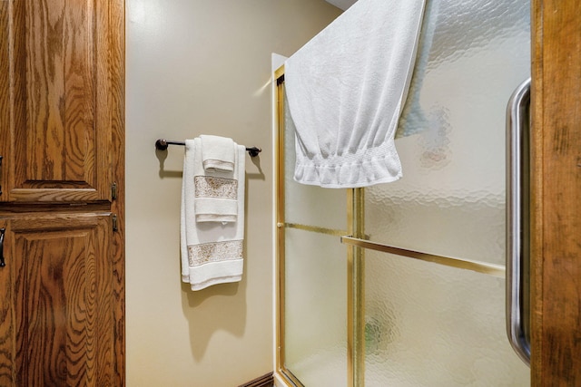 3449 S Woodstock Dr, Springfield, MO 65809 - bathroom with a shower with shower door