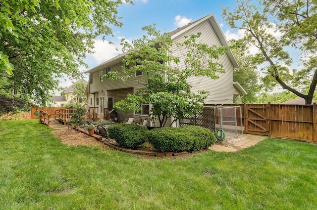 3449 S Woodstock Dr, Springfield, MO 65809 - view of yard with a gate
