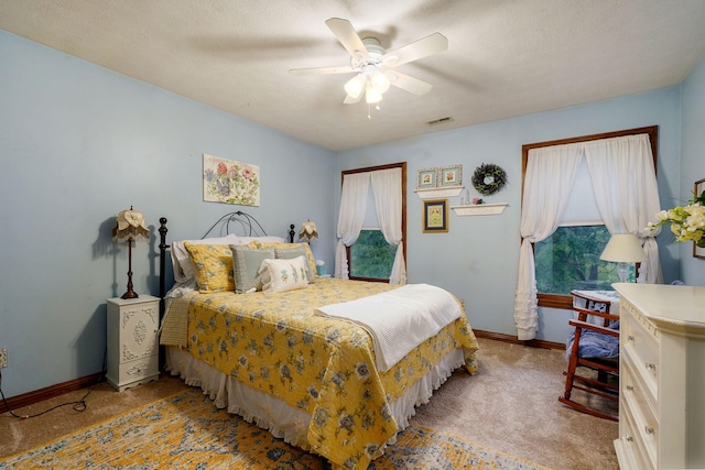 3449 S Woodstock Dr, Springfield, MO 65809 - carpeted bedroom featuring baseboards and ceiling fan