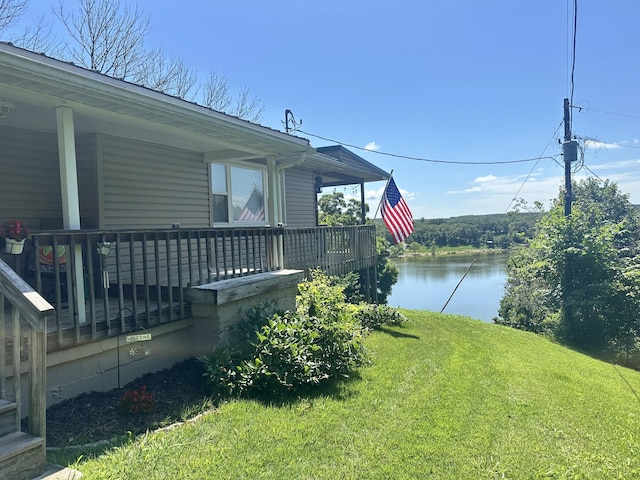 25419 County Road 327, Urbana, MO 65767 - view of grassy yard featuring a water view