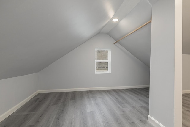 720 W Mount Vernon St, Springfield, MO 65806 - additional living space featuring wood finished floors, lofted ceiling, and recessed lighting