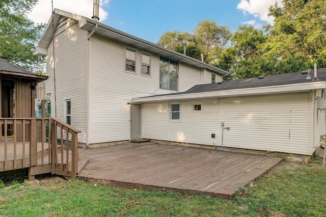 1169 S Miller Ave, Springfield, MO 65802 - rear view of property with a deck
