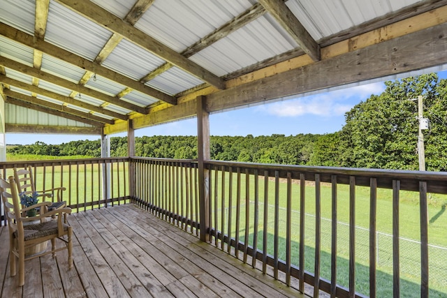 531 Plateau Dr, Marshfield, MO 65706 - deck featuring a yard