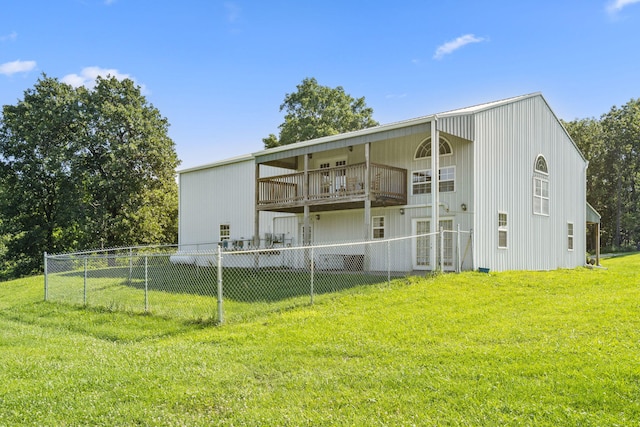 531 Plateau Dr, Marshfield, MO 65706 - back of property with a balcony
