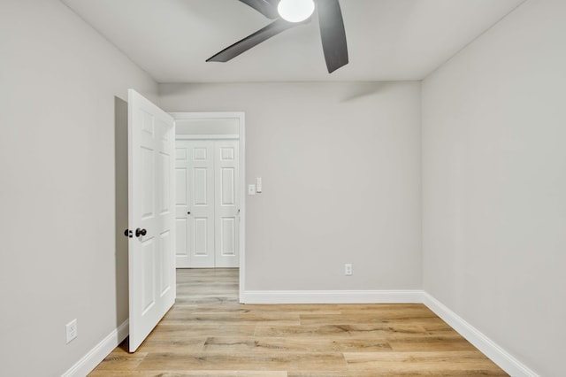 210 N Cedarbrook Ave, Springfield, MO 65802 - unfurnished room featuring a ceiling fan and light wood-style flooring