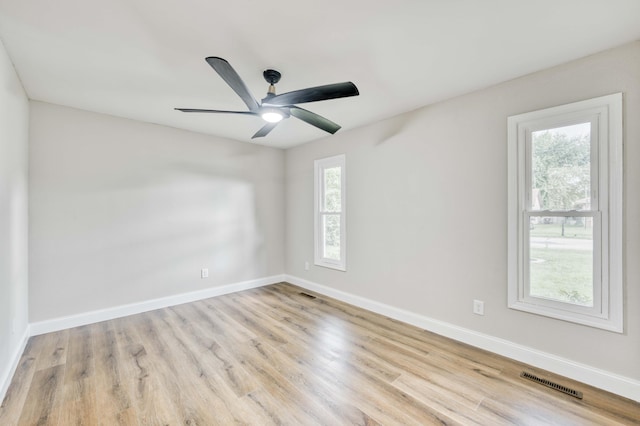 210 N Cedarbrook Ave, Springfield, MO 65802 - empty room featuring wood finished floors and ceiling fan