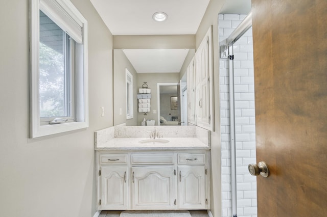 1820 E Jacqueline St, Springfield, MO 65804 - bathroom featuring vanity and a shower