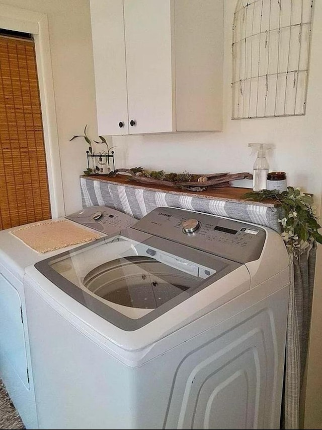 135 Coulter Ln, Forsyth, MO 65653 - laundry room with washing machine and clothes dryer and cabinet space