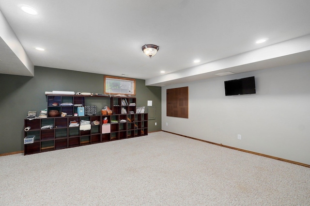 311 Northview Rd, Nixa, MO 65714 - finished below grade area with carpet and recessed lighting