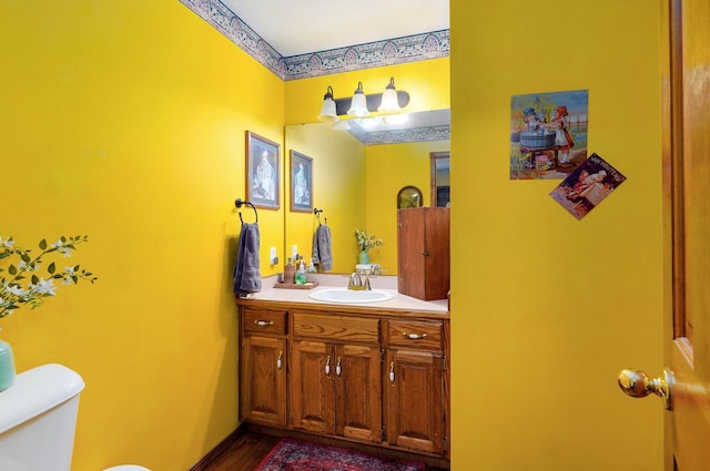 311 Northview Rd, Nixa, MO 65714 - bathroom featuring vanity and wood finished floors