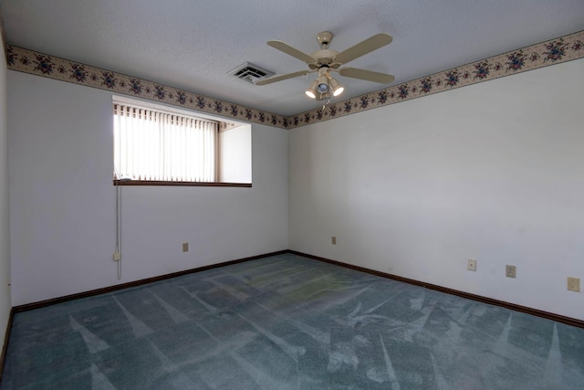 3501 E Cooper Blvd, Springfield, MO 65802 - empty room with a ceiling fan, carpet, and a textured ceiling