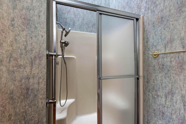 3501 E Cooper Blvd, Springfield, MO 65802 - bathroom with a shower with shower door