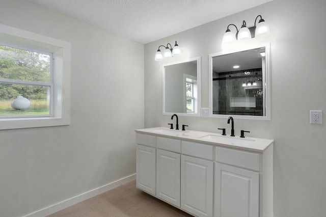 7208 N Farm Rd Unit 133, Springfield, MO 65803 - full bathroom with double vanity and tiled shower