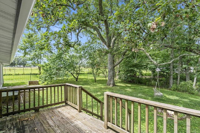 595 Johns Ford Rd, Sparta, MO 65753 - wooden terrace with a lawn