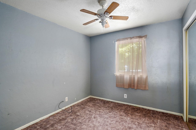1311 S 9th St, Ozark, MO 65721 - empty room with ceiling fan, carpet flooring, and a textured ceiling