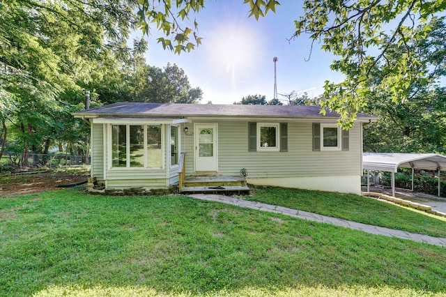 1311 S 9th St, Ozark, MO 65721 - ranch-style house featuring a carport